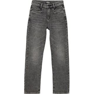 s.Oliver - Jeans / Relaxed Fit / High Rise / Straight leg, Mädchen, grau, 164/SLIM