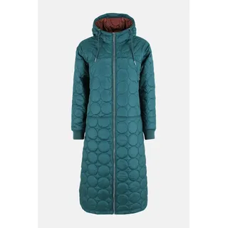 Danefae Steppmantel Danedrama Damen Petrol Thermojacke Lang
