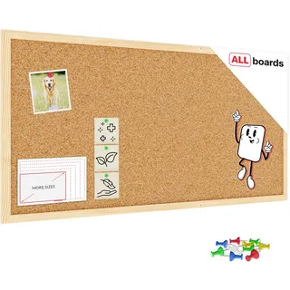 ALLboards Pinnwand 80 x 40 cm Braun