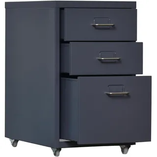 [en.casa] Kökar Rollcontainer 48 x 28 x 41 cm grau