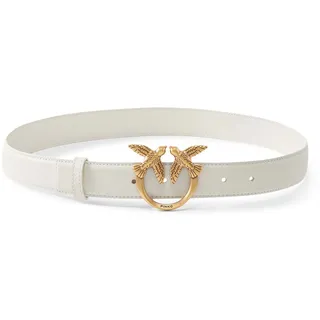 PINKO Gürtel Love Berry H3 Belt W85 White - Antique Gold