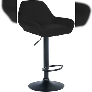 CLP Barhocker Braga Stoff 51 x 89 x 52 cm Schwarz