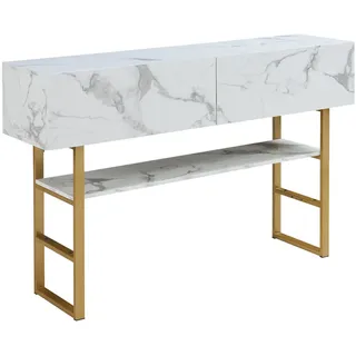 [en.casa] Varberg Konsolentisch 75 x 120 x 30 cm weiß