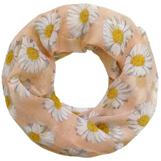 Soul-Cats Loopschal mit Gänseblümchen-Motiv Halstuch Schal Margeriten