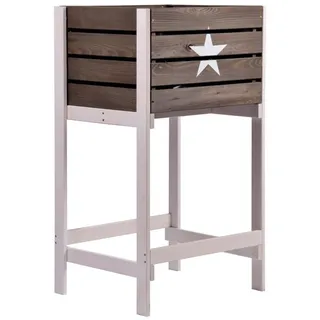dobar Hochbeet Hochbeet Blumenbeet Gemüsebeet Beet Obstkiste Blumenkasten 49x42x90cm