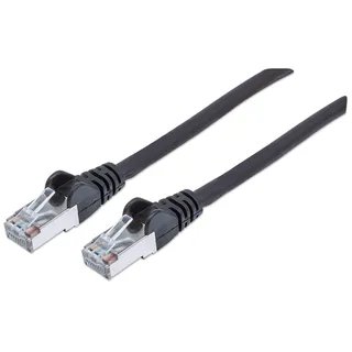 Intellinet Network Solutions Intellinet 318792 RJ45 Patchkabel CAT 6a S/FTP 100% Kupfer, Cat6a-zertifiziert, LS0H, RJ45-Stecker/RJ45-Stecker, 3,0 m schwarz
