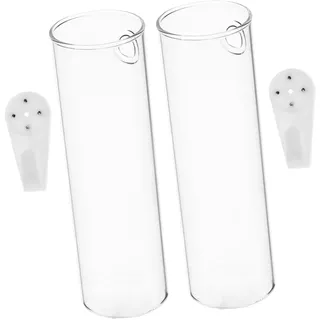 KITANDOVE Minimalistischen Stil Glas Blumentopf 2 Stücke Hängen Vase Für Pflanze Display Loch