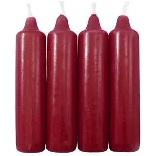 OLShop AG 5er Pack Adventskerzen dunklelrot ca. 23 x 105 mm (5 x 4 Stück) Weihnachtskerzen, Christbaumkerzen, Pyramidenkerzen, Baumkerzen, Kerzen