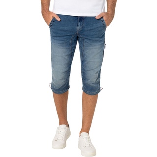 TIMEZONE Herren Jeans Bermuda Shorts Regular ConnorTZ Regular Fit Blau 3833 Normaler Bund Knopfleiste W 30