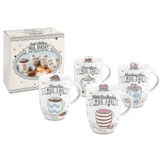 Könitz Mug Bakery Cup Cake 4 tlg Set Porzellan Becher Tassenkuchen