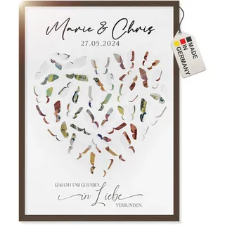 Hochzeitsgeschenk Personalisiert | Hochzeitsgeschenke Geld » Premium Wdding Gift « Inkl. 3D Effekt | Geldgeschenk Brautpaar – Geldgeschenke Verpacken | Spardose Hochzeit