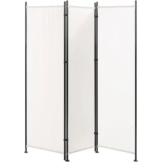 Beliani Raumteiler 3-teilig NARNI 160 cm 170 cm Weiß