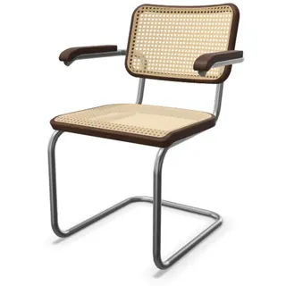 THONET S 64 V Freischwinger Nussbaum lackiert