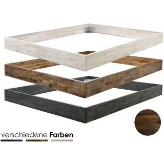 Hasena Factory-Line Bettrahmen Loft 18 180x200 cm / Akazie Vintage brown, lackiert
