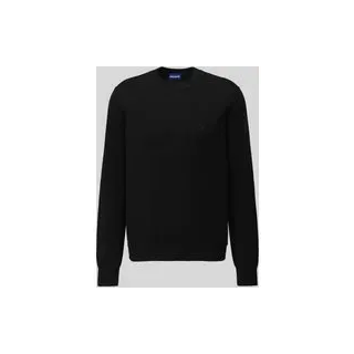 Regular Fit Pullover aus Baumwoll-Mix Modell 'San Celio', BLACK, L