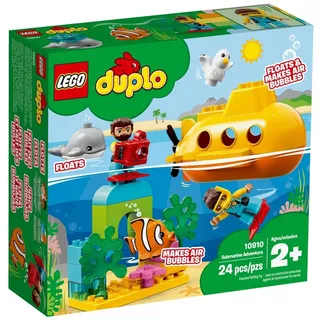 LEGO® Konstruktionsspielsteine LEGO® Duplo 10910 U-Boot-Abenteuer, (24 St)