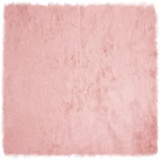vidaXL Tafalla Fellteppich 160 x 160 cm Rosa
