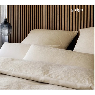 Elegante Bettwäsche Paisley - 135x200 cm + 80x80 cm	greige