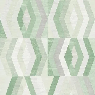 Bricoflor Mustertapete in Grün und Grau Skandinavische Tapete in Hellgrün Ideal für Schlafzimmer und Badezimmer Grüne Vliestapete mit Retro Muster