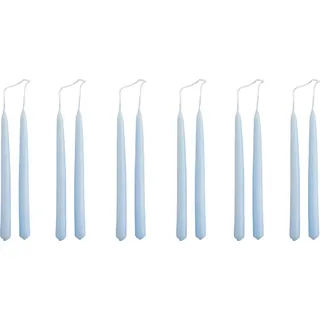 Mini Conical Kerzen hellblau 12 St.