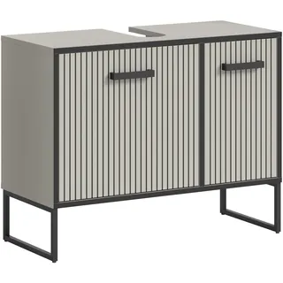 xonox.home Waschbeckenunterschrank Bagno 80 x 63 cm Grau