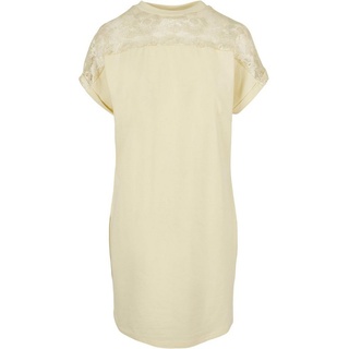 URBAN CLASSICS Ladies Lace Tee Dress Kleid, softyellow, XL