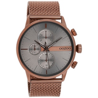 Oozoo Herren Armbanduhr Timepieces Analog Metall Mesh braun UOC11103
