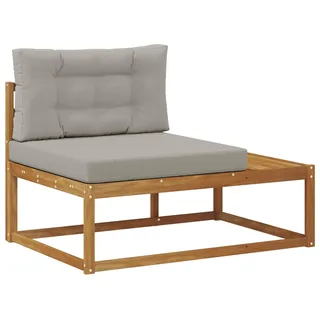 vidaXL Outdoor Endsofa Natur 115 x 83 x 73 cm Massivholz grau