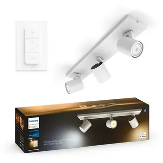 Hue Runner Tripple Spotlight - White - With Dimmer Switch