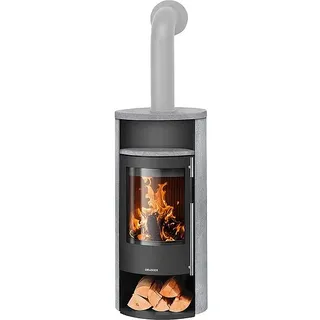 Kaminofen Oranier Polar Neo 8, Speckstein / Stahl schwarz, 8 kW - 5568 52