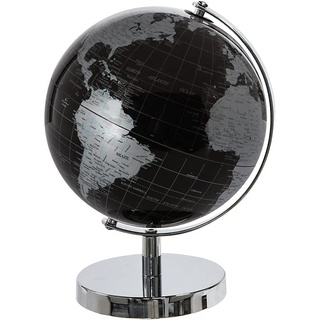 Casablanca Globus - World - in schwarz/silberfarben D. 20 cm