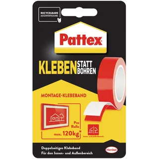 Pattex Montageband Kleben statt Bohren 1,5 m x 19 mm 1 St.