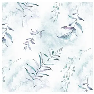 Bilderdepot24 Teppich Vinyl Wohnzimmer Schlafzimmer Flur Küche mint modern, quadratisch - blau glatt, nass wischbar (Küche, Tierhaare) - Saugroboter & Bodenheizung geeignet blau 160 cm x 160 cm