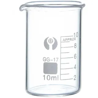 Transparentes Glas-Messbecher-Set, 2 Stück, 10 ml, kleine Messbecher für Küche, Backen, Kochen