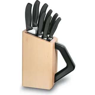 Victorinox Siwss Classic, Messerblock, Schwarz, Braun