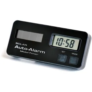 Miniatur Uhr Wecker 8 cm Solar und Batterie Timer mit Ständer von RICHTER / HR