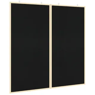 vidaXL Pinnwand Info-Tafel 100 x 100 x 1,4 cm Schwarz