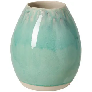 Costa Nova Vase, Hellblau, Keramik, bauchig, 20 cm, Handmade in Europe, handgemacht, Dekoration, Vasen, Keramikvasen
