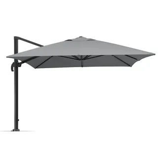 SCHNEIDER Exklusivmodell Rhodos Grande Ampelschirm, silbergrau, 400 x 300 cm, rechteckig