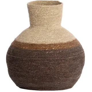 Light & Living Korbvase Bisira, Braun, Natur, Naturmaterialien, 23.5x27x23.5 cm, Dekoration, Vasen