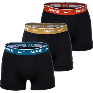 Nike, Herren, Unterhosen, Trunk, Schwarz, (M, 3er Pack)