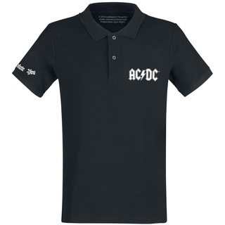 AC/DC Poloshirt - We Salute You - M bis XXL - für Männer - Größe XL - schwarz  - Lizenziertes Merchandise! - XL