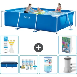 Rechteckiger Frame Pool - 300x200x75 Cm - 7-teilig  S34