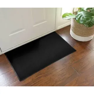 Luxberry® Premium Fußmatte/Sauberlaufmatte für Eingangsbereiche | Fußabtreter | Schmutzfangmatte in vielen Größen als Türvorleger Innenbereich und Außenbereich (Schwarz, 60 x 90 cm)