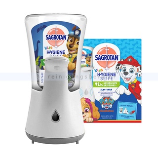 Sagrotan NoTouch Kids Starterset Sensorspender plus Seife berührungsloser Seifenspender mit 250 ml Hygieneseife