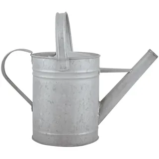 Dekowunder Gießkanne 1,5 Liter Zinkgießkanne. Robustes Design für Ihre Gartenbewässerung. silberfarben