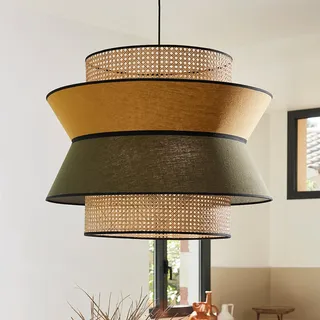 Pendelleuchte MARKET SET, Singapour XXL, dimmbar, Multicolor, für Wohnzimmer, Stoff / Textil, Design - 60