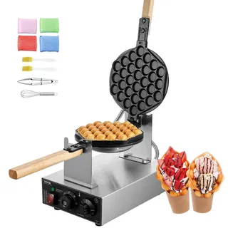 Vevor Bubble-Waffelmaker Silber