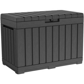 Keter Kentwood Storage Box 190L Aufbewahrungsbox, Gartenbox, UV-beständig, 82,3 x 45,7 x 57,7cm, Graphit