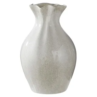 BUTLERS Blumenvase Selina Weiß 37 cm